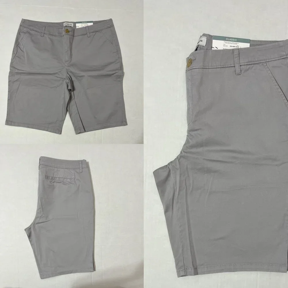 Liz Claiborne NWT Sz 16T Silver Screen Classic Bermuda Shorts